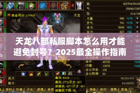 天龙八部私服脚本怎么用才能避免封号？2025最全操作指南