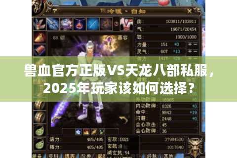 兽血官方正版VS天龙八部私服，2025年玩家该如何选择？