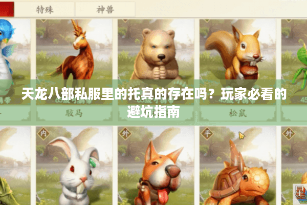 天龙八部私服里的托真的存在吗？玩家必看的避坑指南