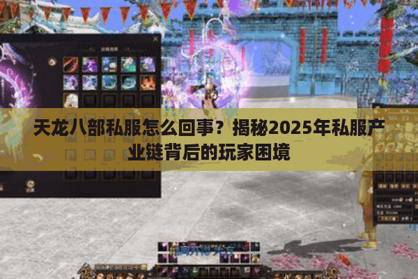 天龙八部私服怎么回事?揭秘2025年私服产业链背后的玩家困境 天龙八部私服怎么回事?揭秘2025年私服产业链背后的玩家困境