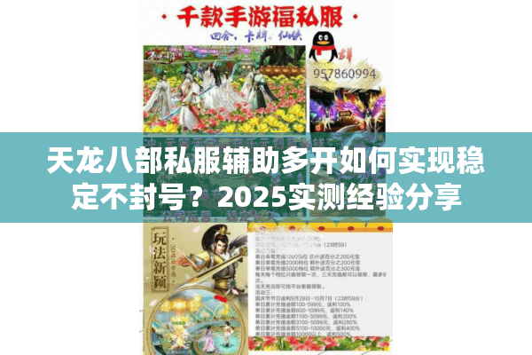 天龙八部私服辅助多开如何实现稳定不封号？2025实测经验分享