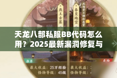 天龙八部私服BB代码怎么用?2025最新漏洞修复与技能增强实战 天龙八部私服BB代码怎么用?2025最新漏洞修复与技能增强实战