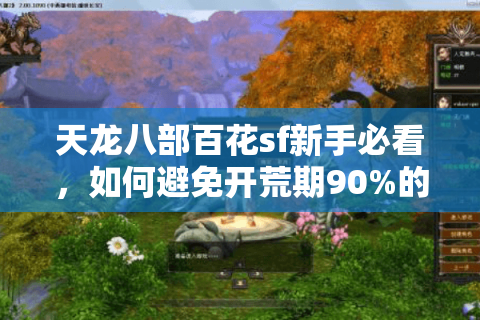 天龙八部百花sf新手必看，如何避免开荒期90%的装备损耗？