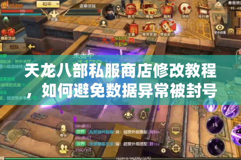 天龙八部私服商店修改教程，如何避免数据异常被封号？
