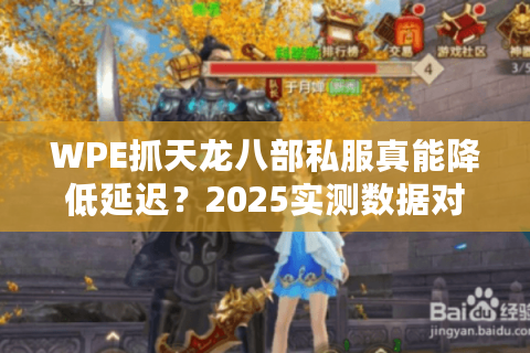 WPE抓天龙八部私服真能降低延迟？2025实测数据对比分析