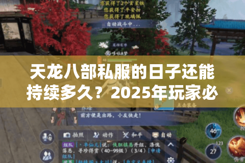 天龙八部私服的日子还能持续多久？2025年玩家必知的三大生存法则