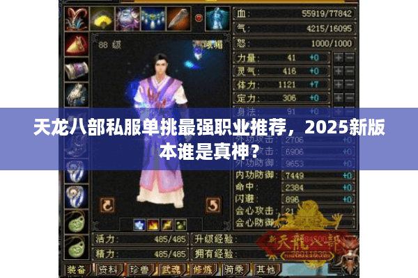 天龙八部私服单挑最强职业推荐，2025新版本谁是真神？