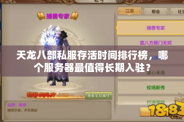 天龙八部私服存活时间排行榜，哪个服务器最值得长期入驻？