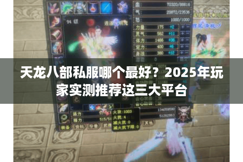 天龙八部私服哪个最好?2025年玩家实测推荐这三大平台 天龙八部私服哪个最好?2025年玩家实测推荐这三大平台