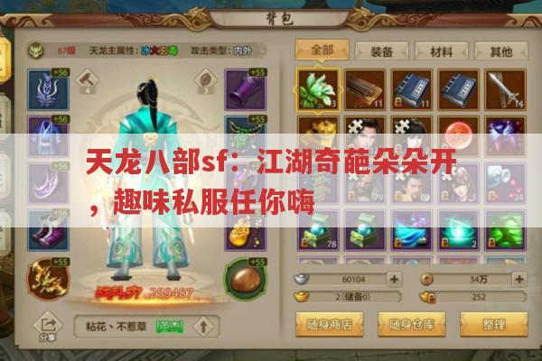 天龙八部sf：江湖奇葩朵朵开,趣味私服任你嗨