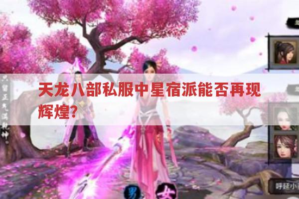 天龙八部私服中星宿派能否再现辉煌?