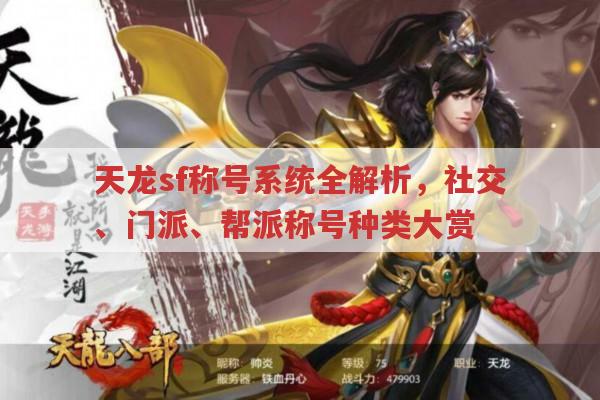 天龙sf称号系统全解析,种类、获取与独特意义
