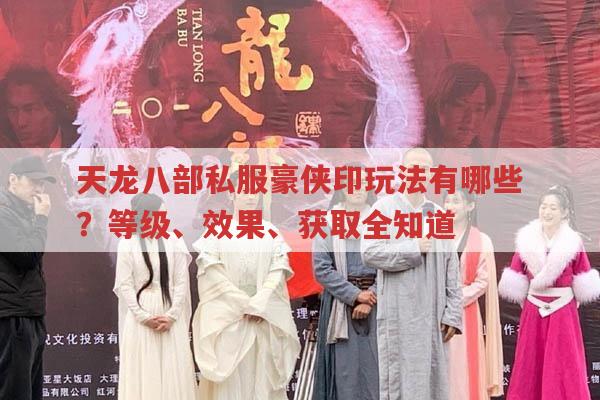 天龙sf豪侠印,等级提升、效果激活及独特玩法