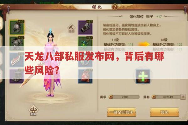 天龙八部私服发布网,背后有哪些隐患?