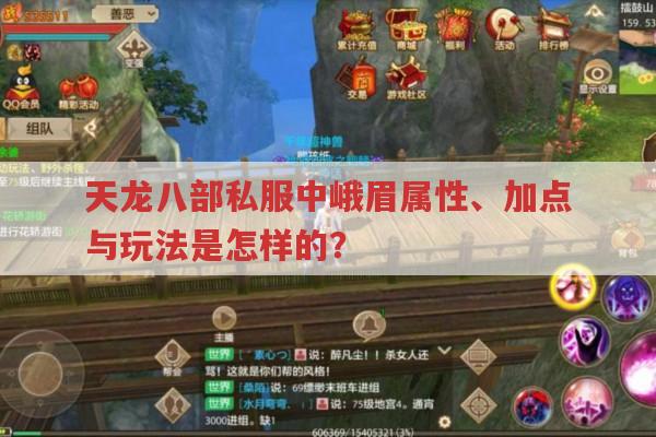 天龙八部私服中峨眉派属性、加点与玩法