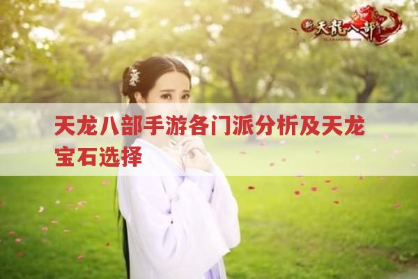 天龙八部手游各门派特色,天龙宝石选择,哪个门派厉害?