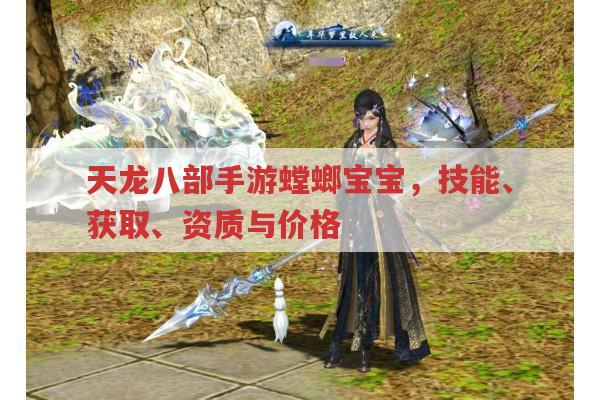 天龙八部手游螳螂宝宝,技能、获取、资质与价格